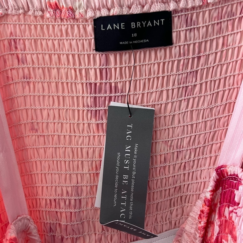 NWT Lane Bryant Pink Floral Dress - Picture 3 of 6